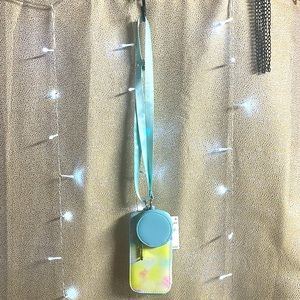 NWT BP Phone Lanyard Bag w/Zip Pouch in Pastel Tie-Dye